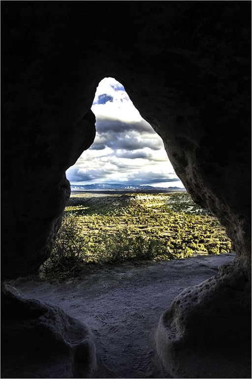 Pueblo Cave, Tsankawi, NM by Nancy Schumann
