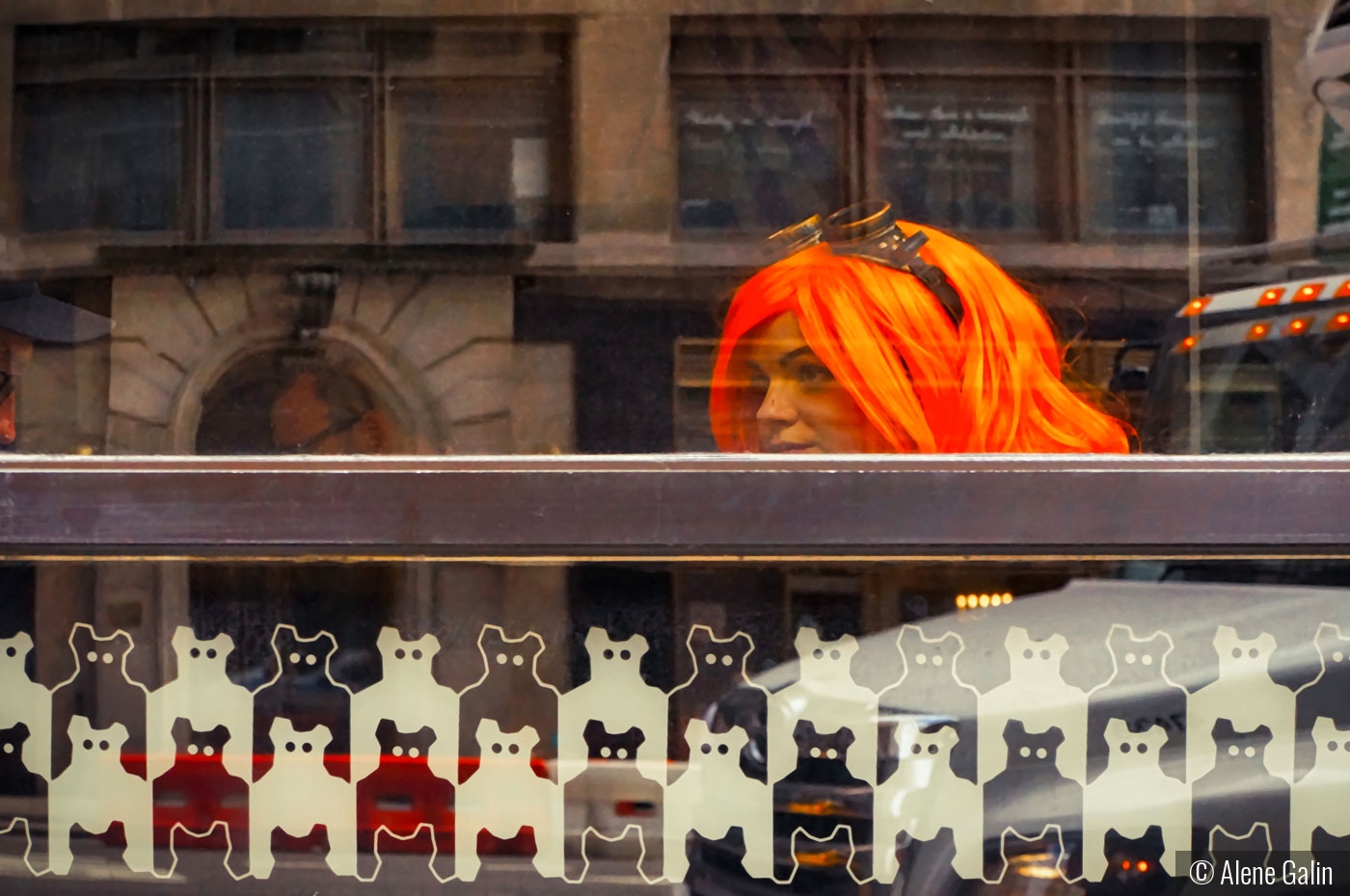 Reflections on NYC Window by Alene Galin