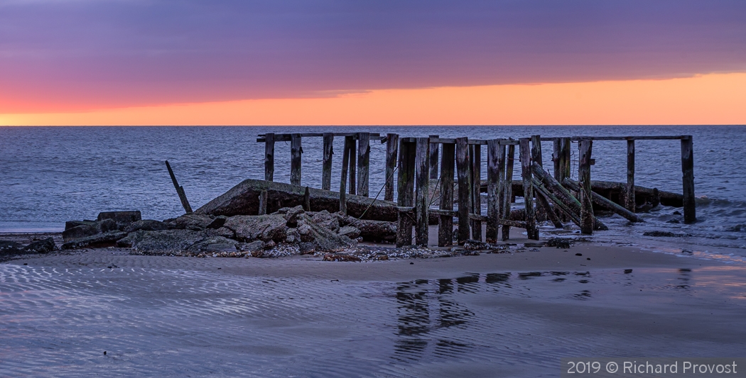 Ruins at Sunset, Cape May, NJ by Richard Provost