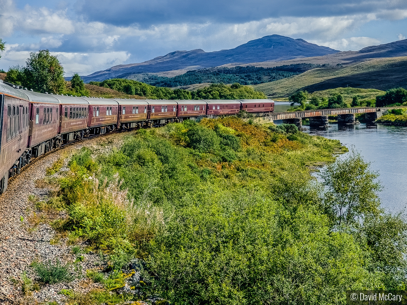 Scottish Highlands from the Royal Scotsman Train by David McCary