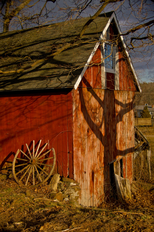 Shadow on Barn by Jim Patrina