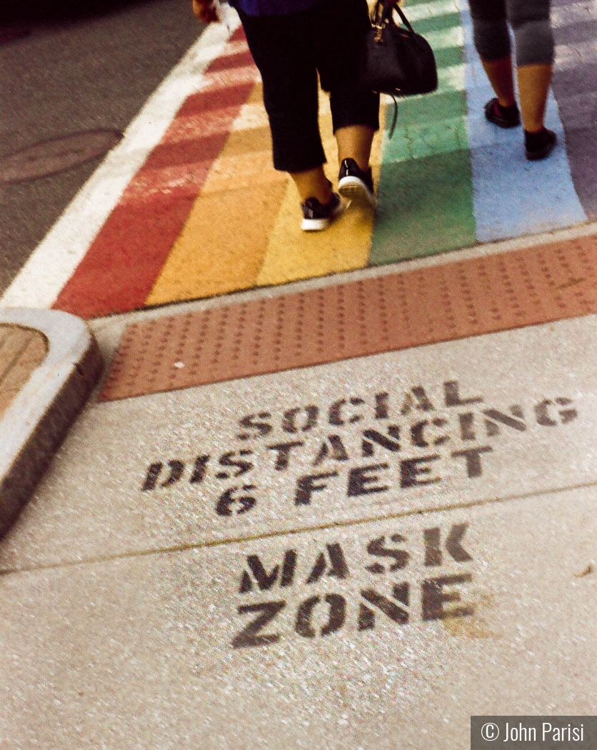 social distancing on film by John Parisi
