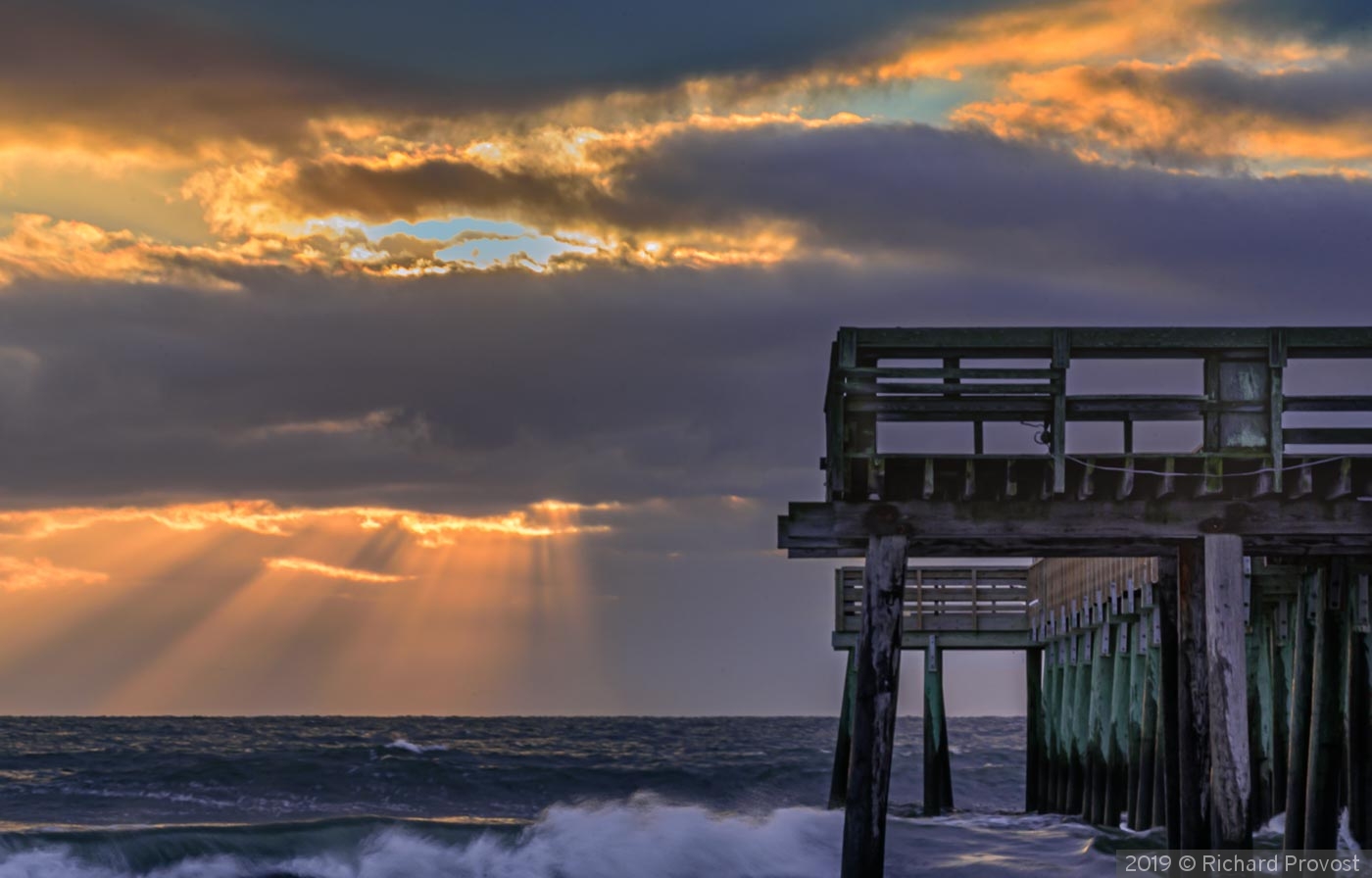 Sunrise at Avalon Pier by Richard Provost