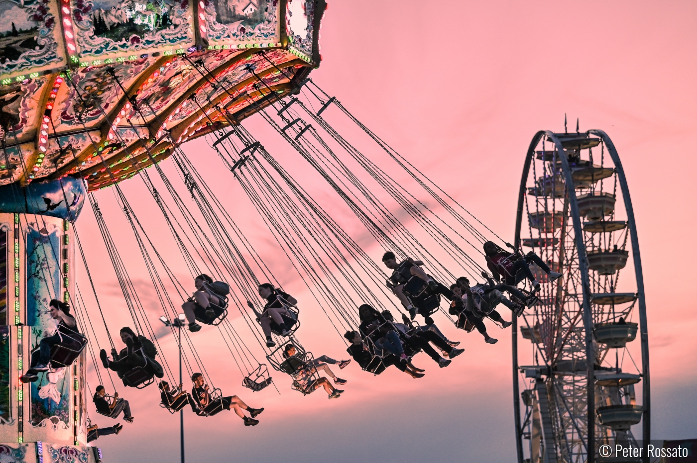 Sunset Carnival Ride by Peter Rossato