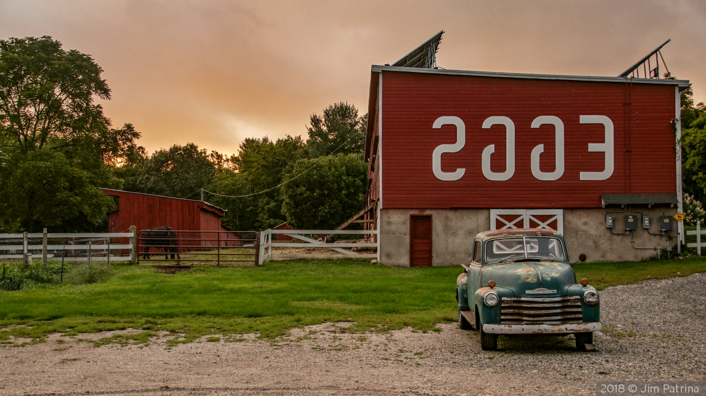 Sunset over Flamig Farm by Jim Patrina