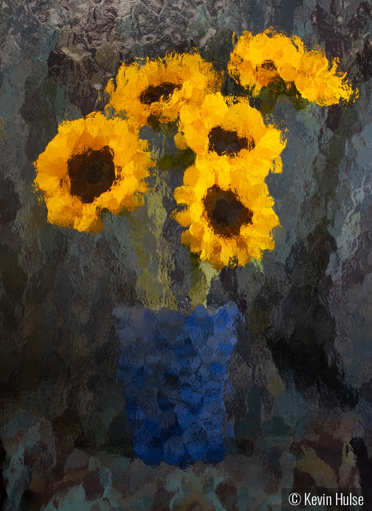 Textured Sunflowers by Kevin Hulse