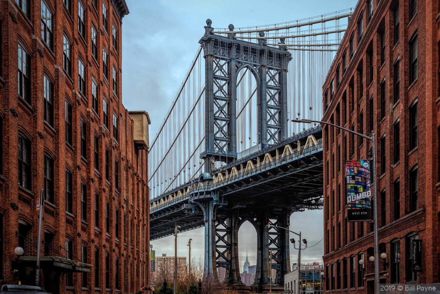The Manhattan Bridge from DUMBO by Bill Payne