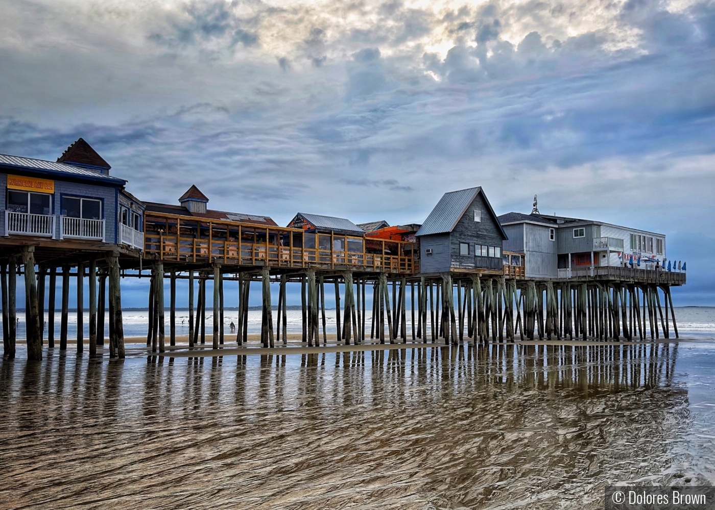 The Pier at Old Orchard Beach, Maine by Dolores Brown