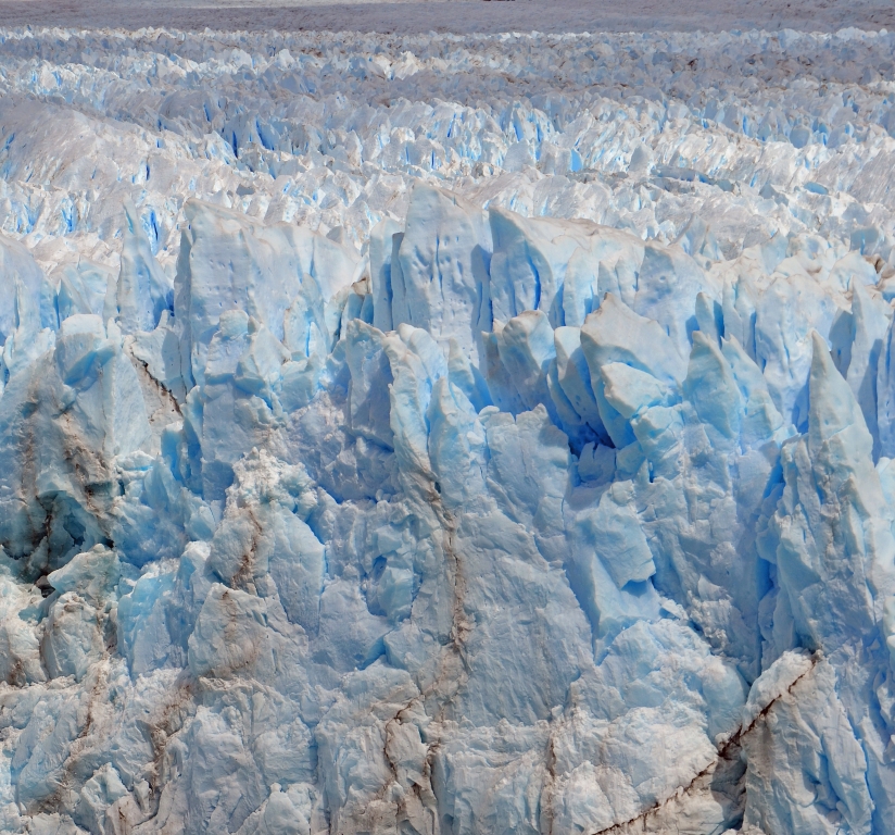 The Top Of A Chilian Glacia by Lou Norton