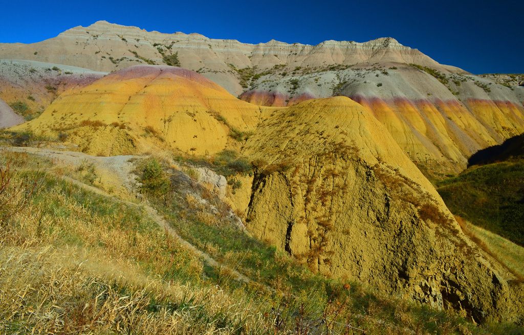 The Yellow Mounds of Badlands by Lee Wilcox