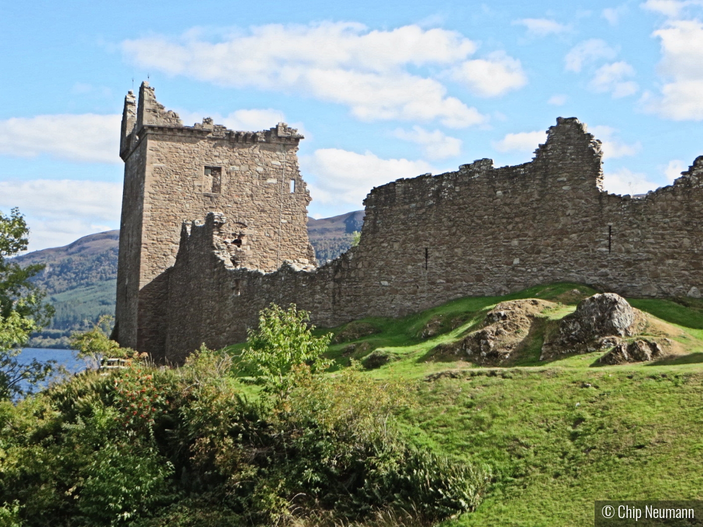 Urquhart Castle on Loch Ness Scotland by Chip Neumann