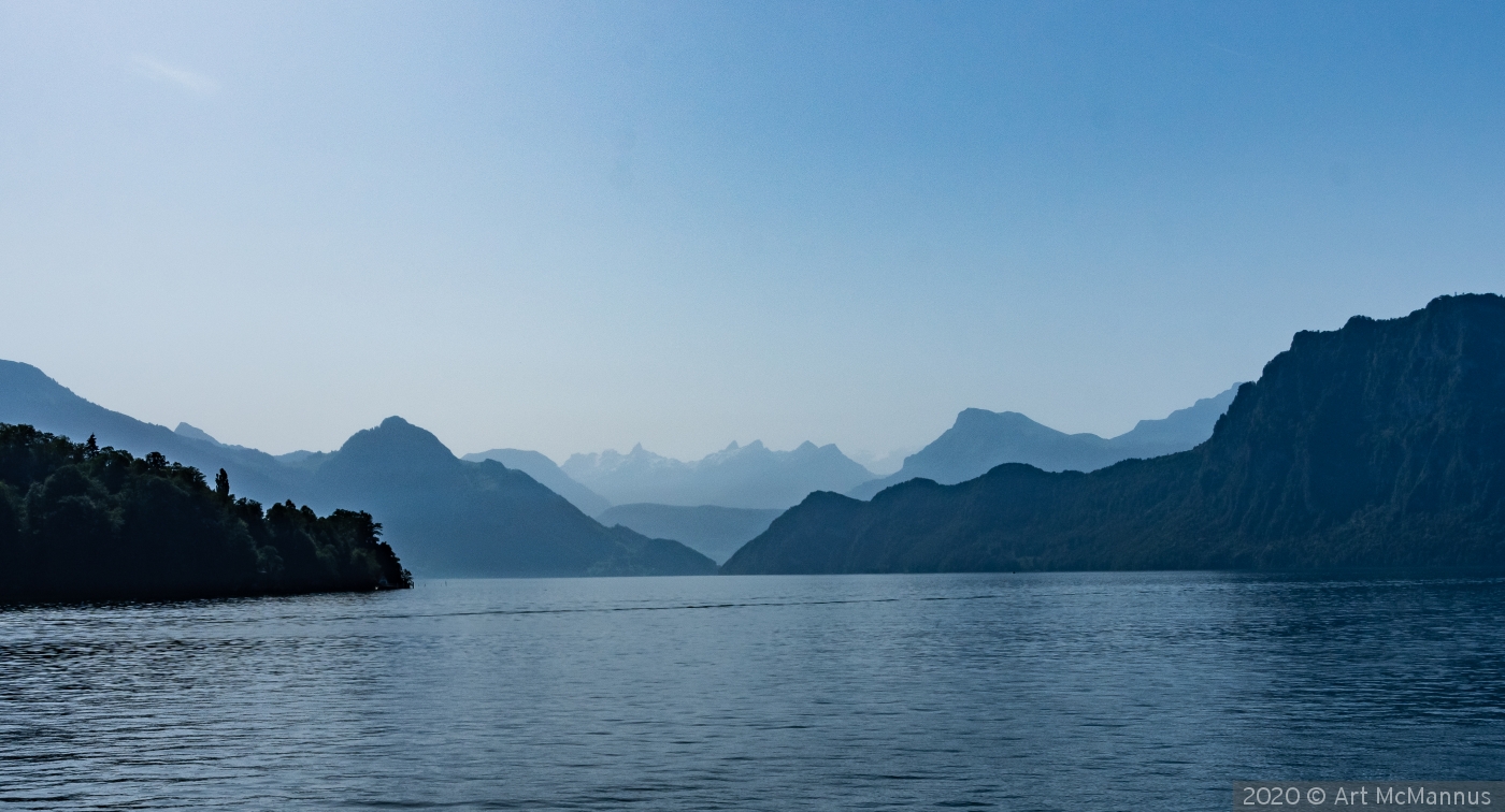 Vanished in the Haze - Lake Lucerne - Switzerland by Art McMannus
