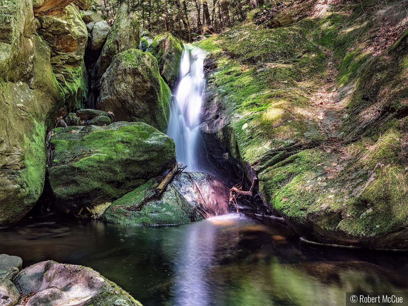 Waterfall at Sages Revine by Robert McCue