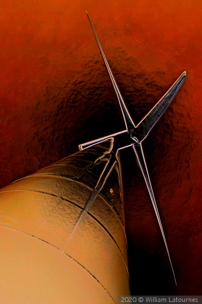 Windmill From The Ground by William Latournes