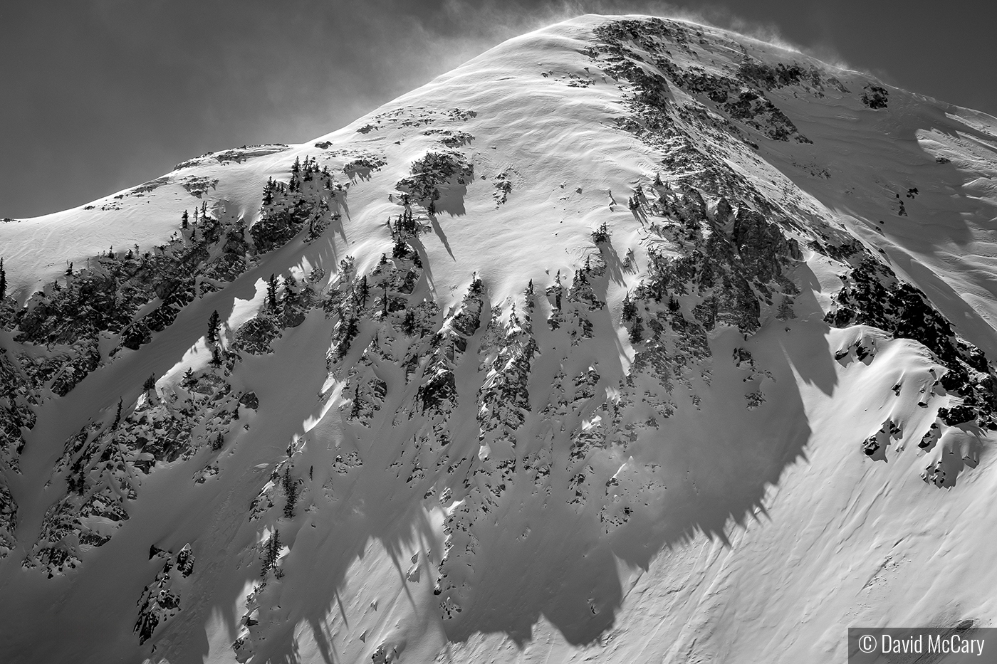 Windy Winter Wasatch Peak by David McCary