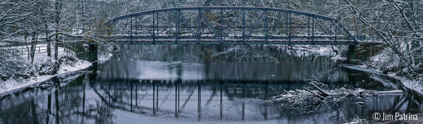 Winter at the Old Drake Bridge by Jim Patrina