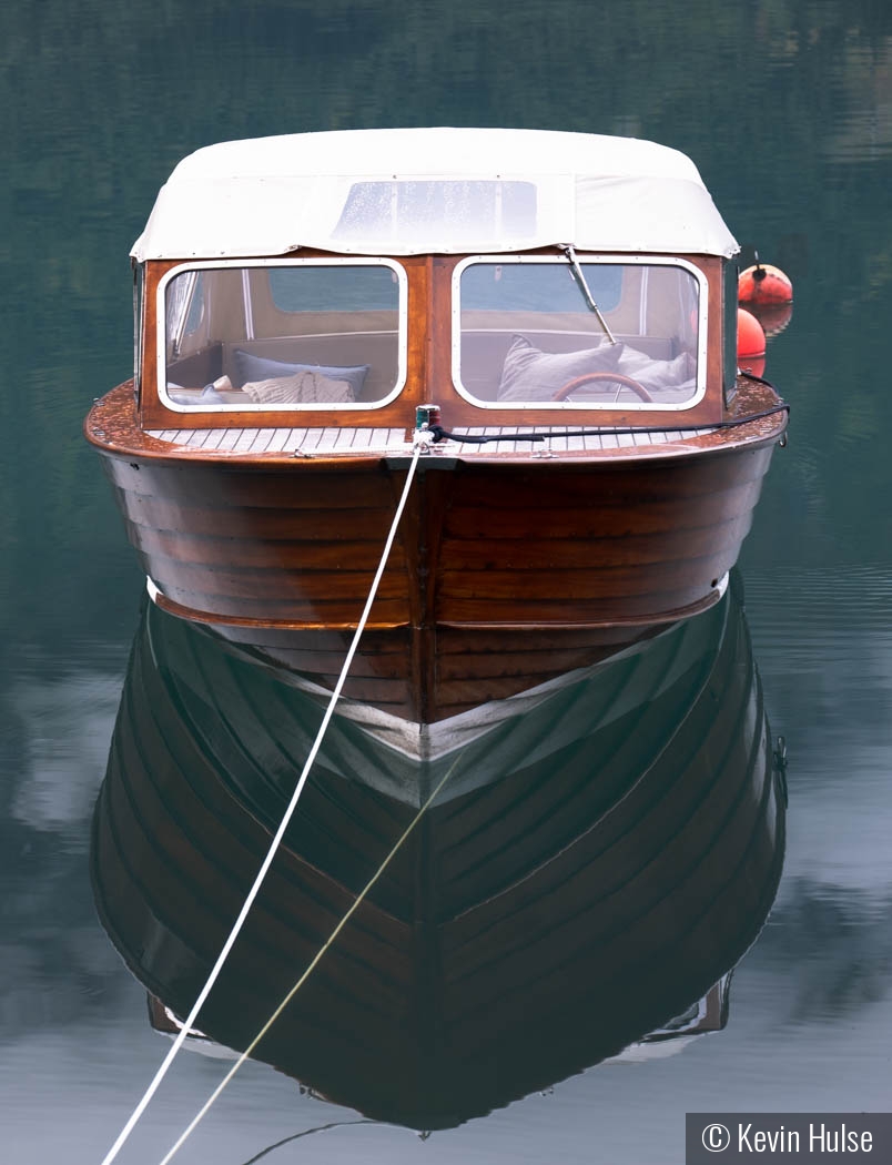 Wood Boat Reflections by Kevin Hulse