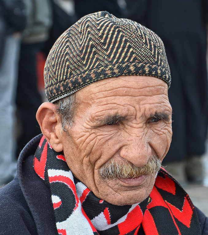 Wrinkled Old Moroccan Man by Lou Norton
