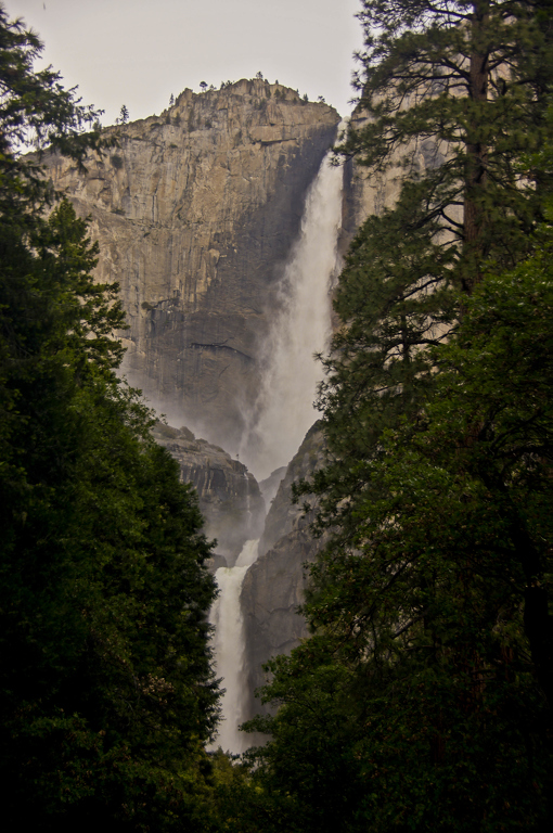 Yosemite upper and lower falls by Jim Patrina