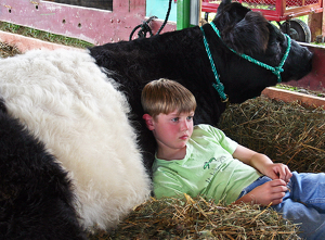 A boy and his friend - Photo by Ron Thomas
