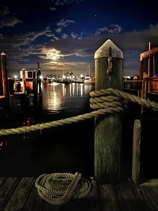 A night walk on the docks - Photo by Dolores Brown