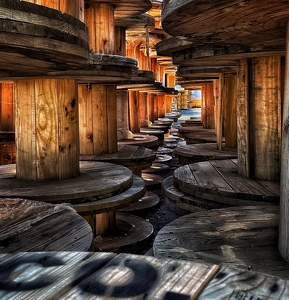 A Path Through Wooden Reels - Photo by Dolores Brown