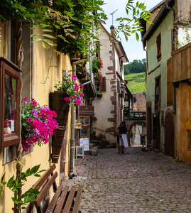 A Quiet Moment Before the Rush - Riquewhir-Alsace, France - Photo by Art McMannus