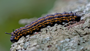 Black And Orange Caterpillar - Photo by Bill Latournes