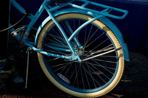 Blue Bike - Photo by Alene Galin
