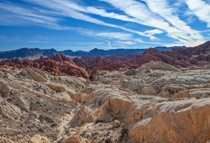 Blue Red and White at Fire Canyon, Valley of Fire - Photo by Peter Rossato