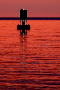 Buoy At Sunset - Photo by Bill Latournes