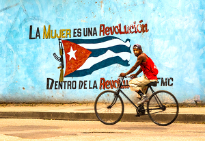 Cienfuegos Cyclist - Photo by Nancy Schumann
