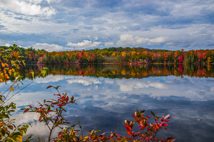 Clouds and Autumn Color - Photo by Marylou Lavoie
