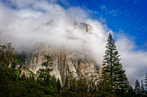 Clouds Around El Capitan - Photo by John McGarry