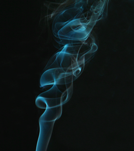 Column of smoke - Photo by Ron Thomas