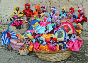Cuban Dolls And Flags In Abundance - Photo by Louis Arthur Norton