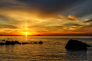 Dawn from Grove Beach - Photo by John Straub