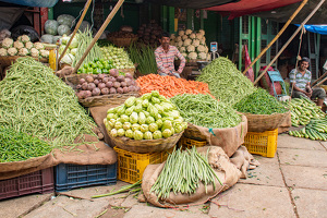 Did you eat your veggies today ... Local Market -  Mysore, India - Photo by Aadarsh Gopalakrishna