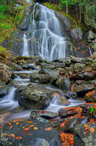 Fall Vermont waterfall - Photo by Richard Provost