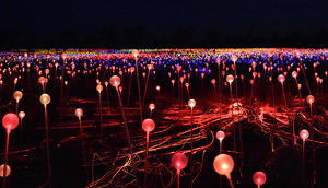 Field of Light - Bruce Munro Art Installation, Uluru, Australia - Photo by Susan Case