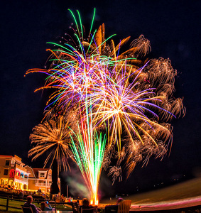 Fisheye Fireworks Finale - Photo by John Straub
