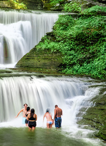 Frolic in the Falls of Buttermilk Gorge - Photo by John Straub