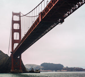 Golden Gate from below - Photo by Pamela Carter