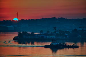 Hazy Morning in Havana Harbor - Photo by Ben Skaught