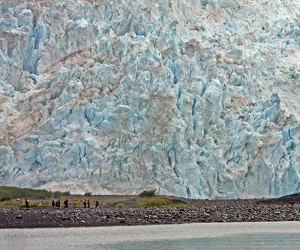 Hiking near a glacier - Photo by Ron Thomas