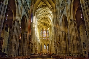 Inside St. Vitus Cathedral Prague - Photo by Ben Skaught