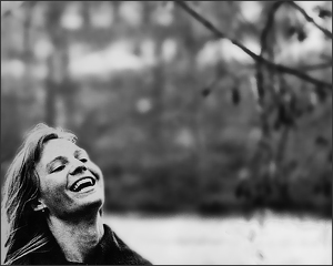 Janet, laughing - Photo by David Robbins