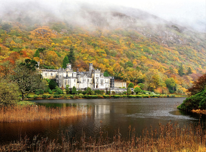 Kylemore Abbey Emerges from the Fog - Photo by John Straub
