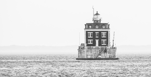 Ledge Light in the Fog - Photo by Libby Lord