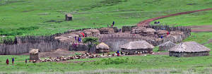 Maasai Manyata (village) in Tanzania - Photo by Louis Arthur Norton